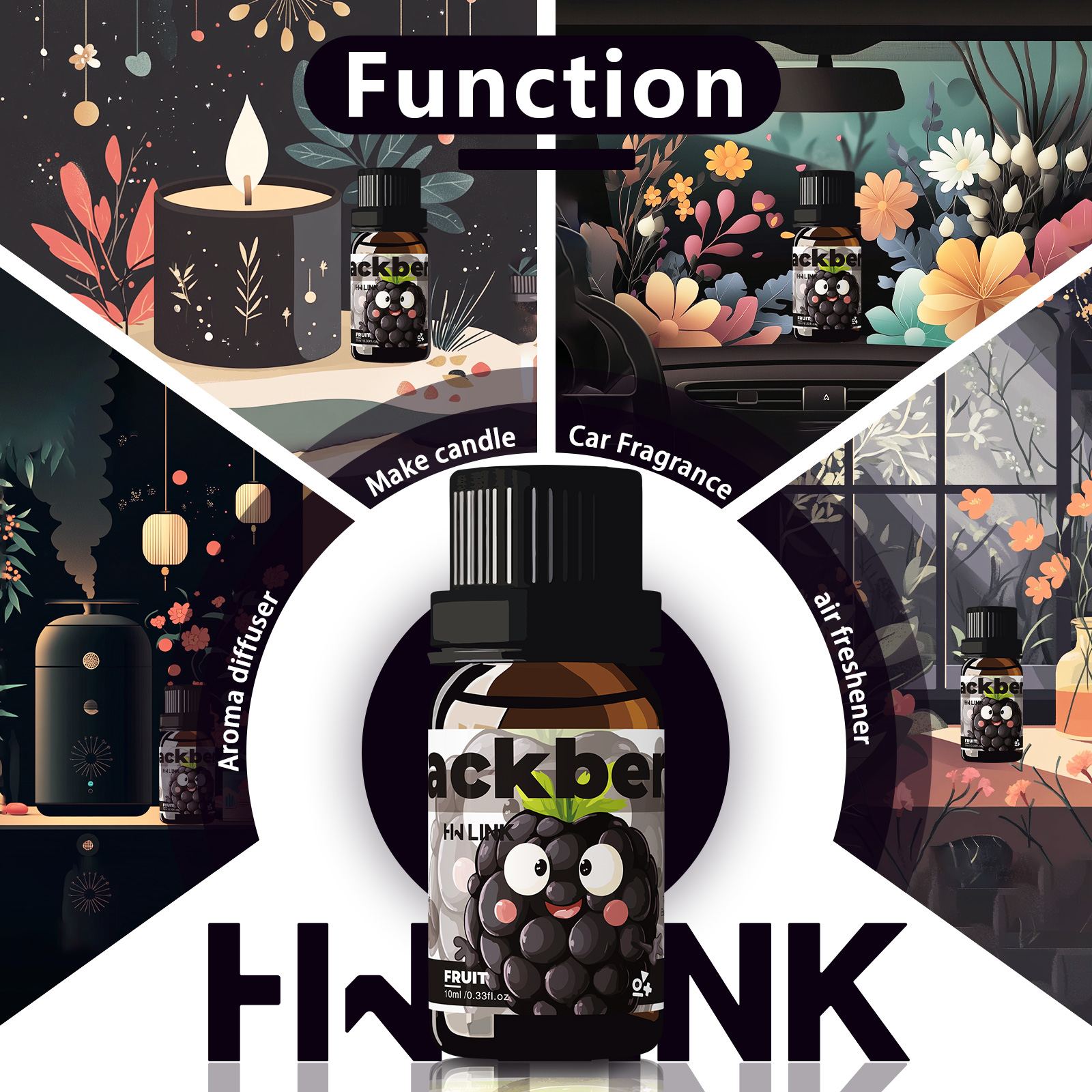 Blackberry Essential Oil Black - Fragrance Oil 10Ml avaliação e preço