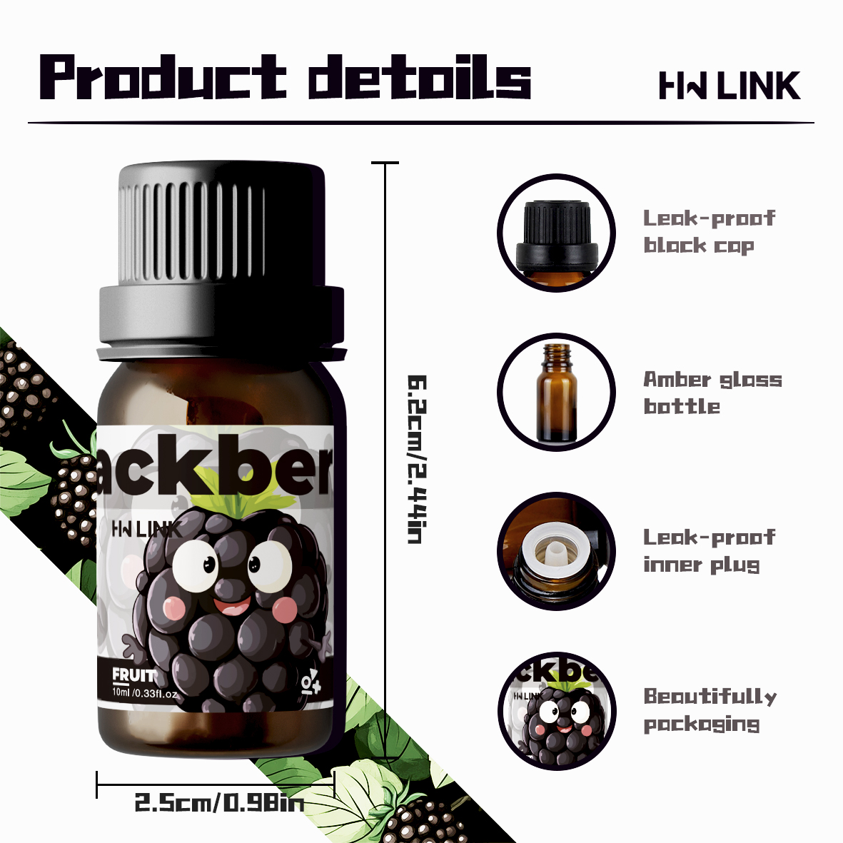 Blackberry Essential Oil Black - Fragrance Oil 10Ml avaliação e preço