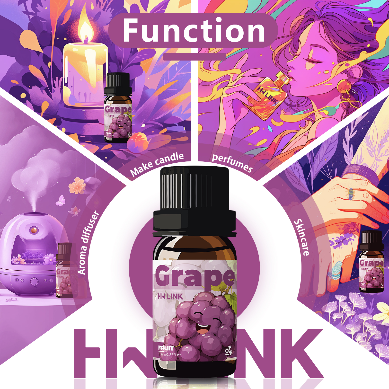 Grape Essential Oil 10ml Perfu - Fragrance Oil 10Ml avaliação e preço