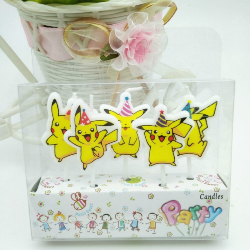 5pcs/lot Pokemon Birthday Cake - Candle Surprise avaliação e preço