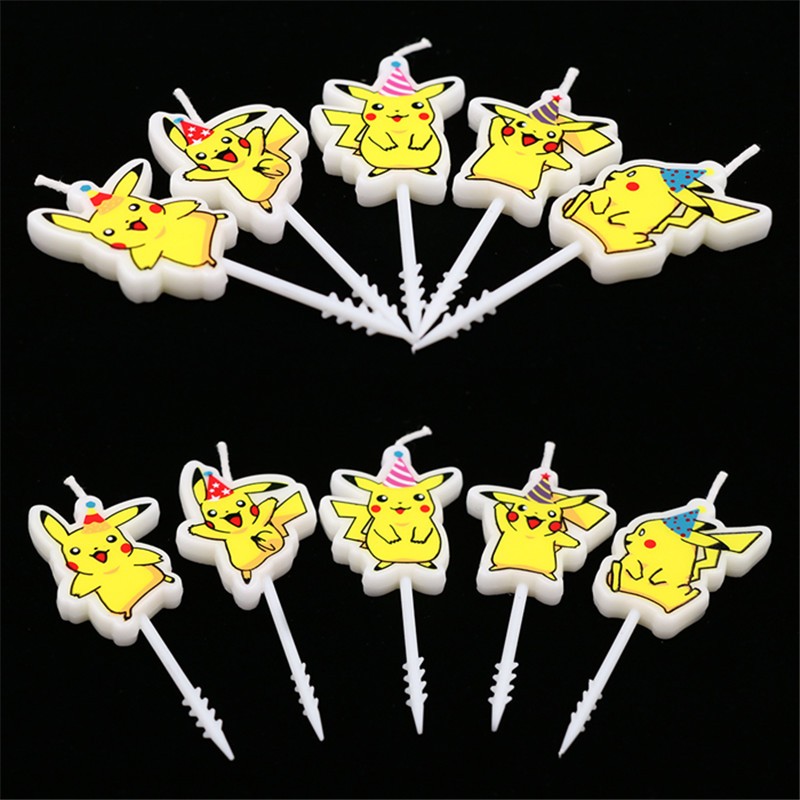 5pcs/lot Pokemon Birthday Cake - Candle Surprise avaliação e preço