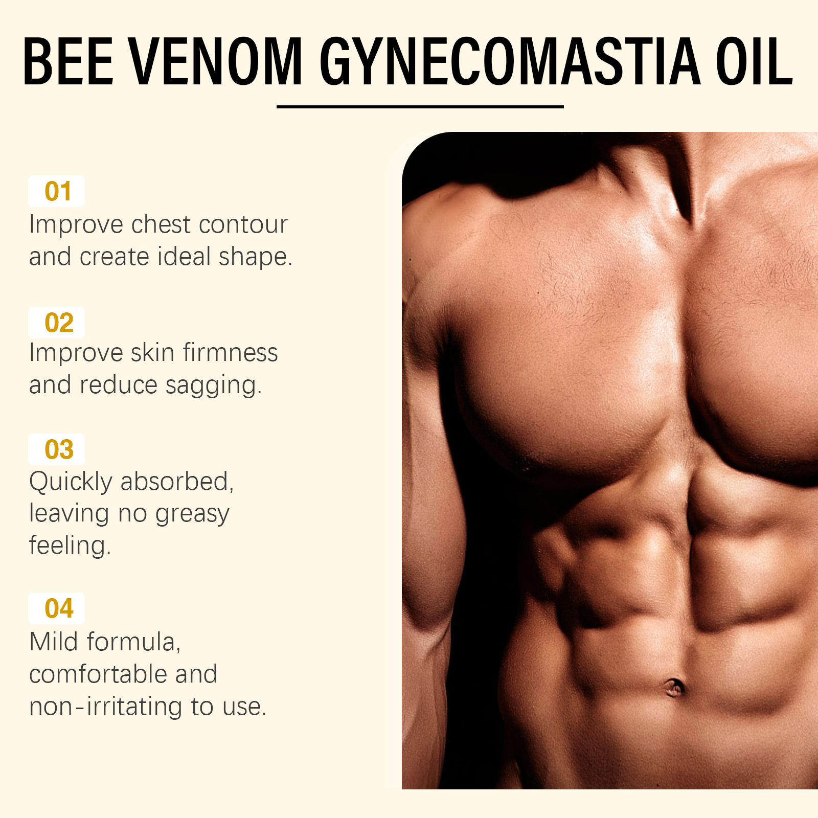 Bee Venom Men's Chest Massage  - Fragrance Oil 10Ml avaliação e preço
