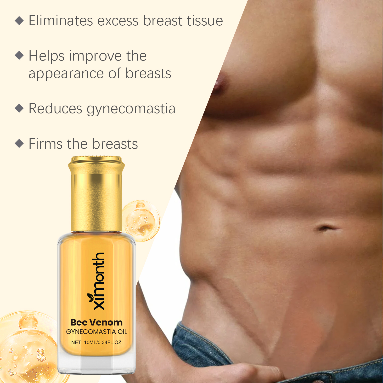 Bee Venom Men's Chest Massage  - Fragrance Oil 10Ml avaliação e preço