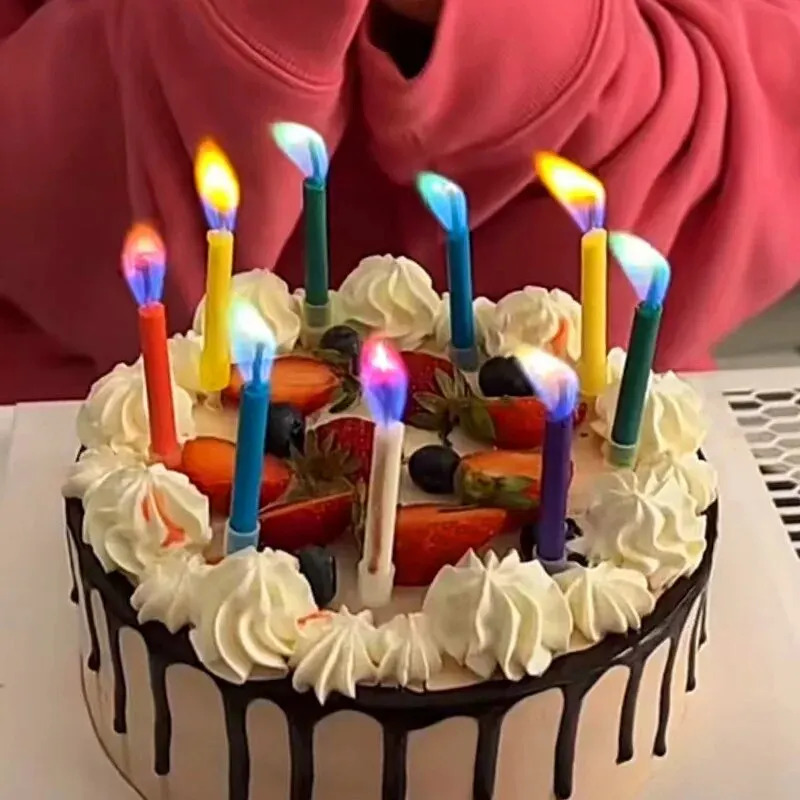 Multicoloured Colourful Flame  - Candle Surprise avaliação e preço