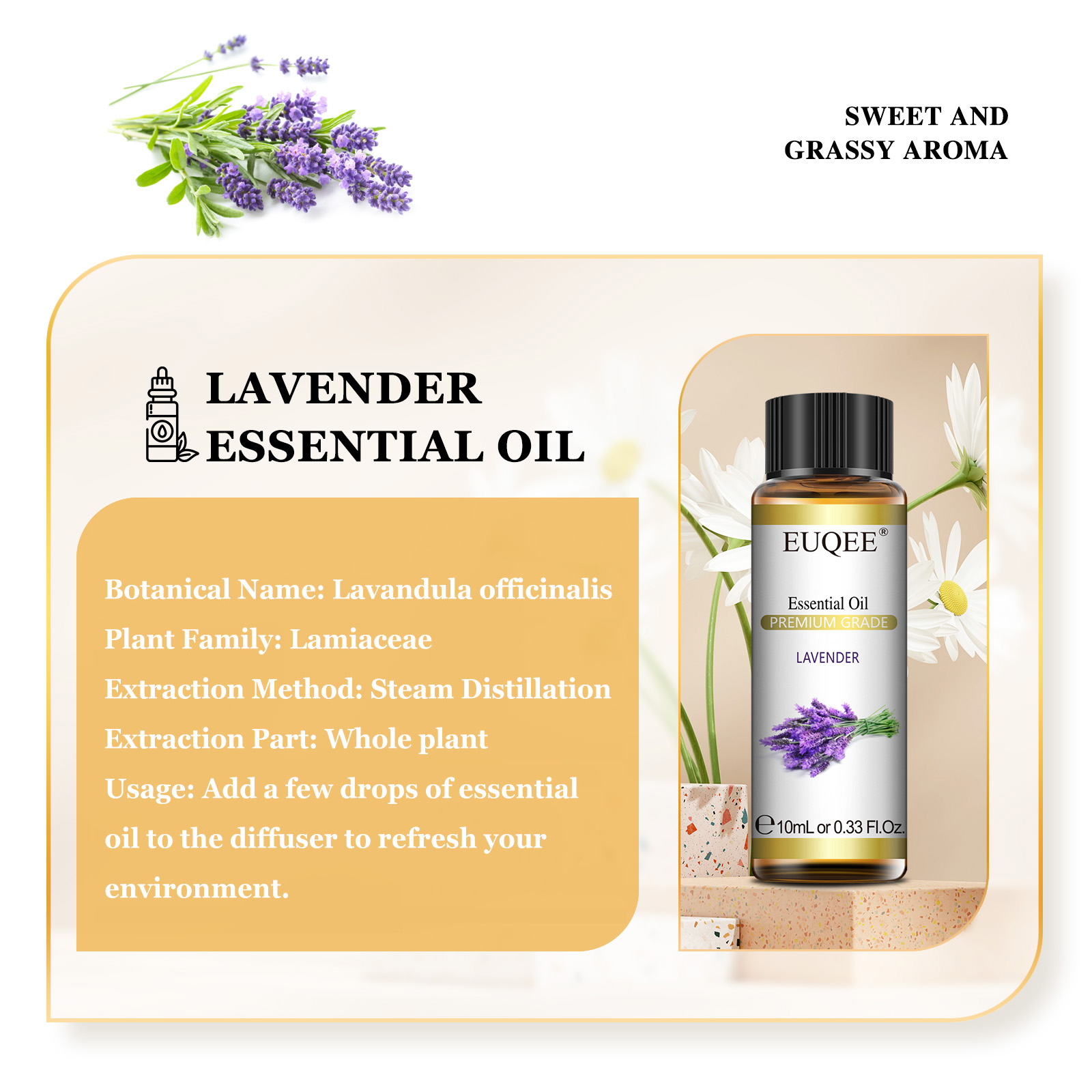 EUQEE 10ml Pure Natural Essent - Fragrance Oil 10Ml avaliação e preço